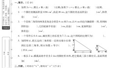 北师大版数学六年级下册期中