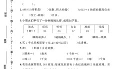 苏教版数学三年级上册期末卷-4