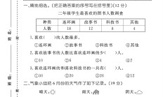 电子版数学二年级下册单元测试卷-第一单元