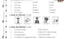 外研版英语六年级下册单元测试卷-第八单元-答案