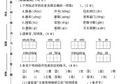 人教版语文四年级下册期中卷-素养评估
