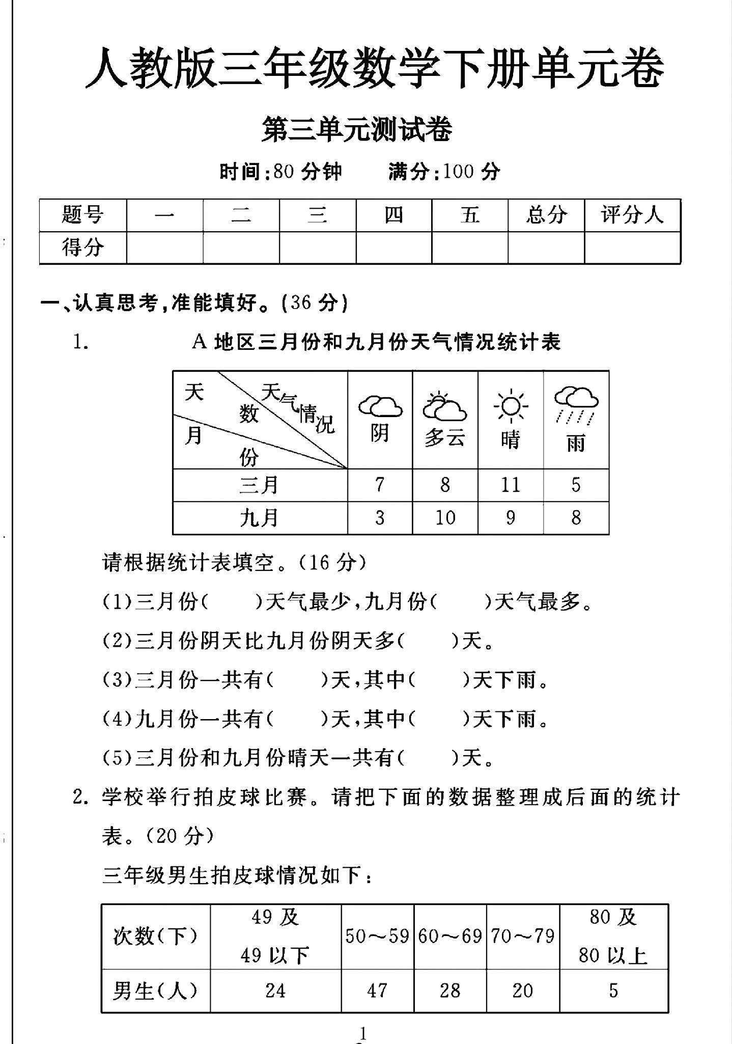 试卷