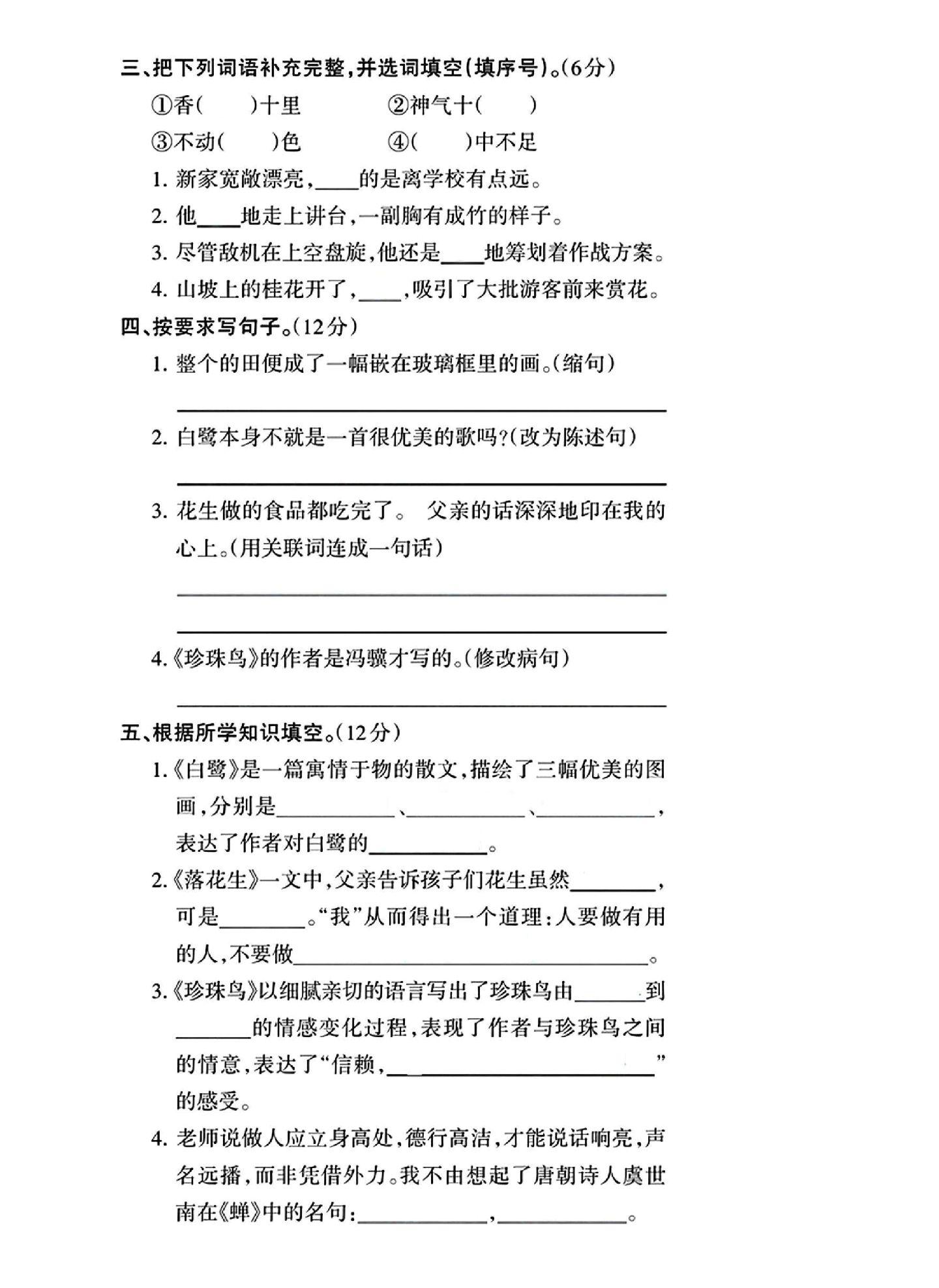 试卷