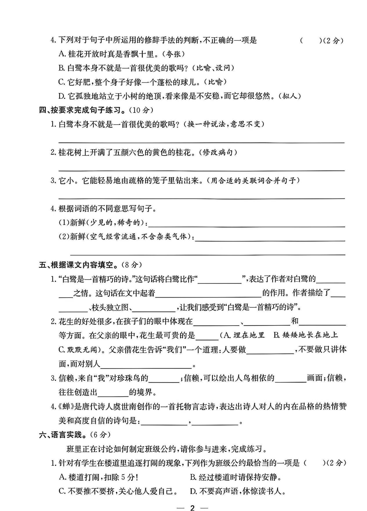 试卷