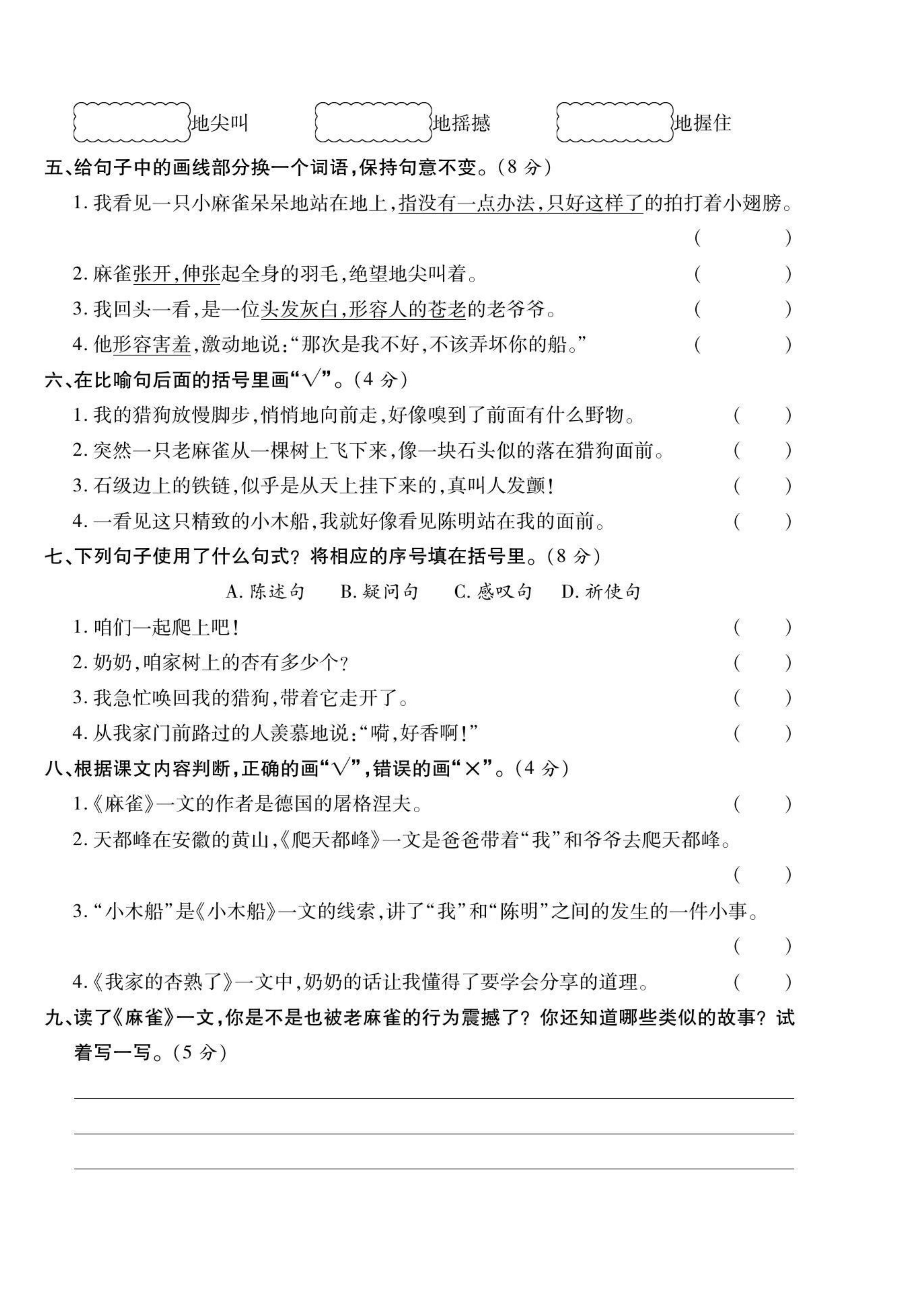 试卷