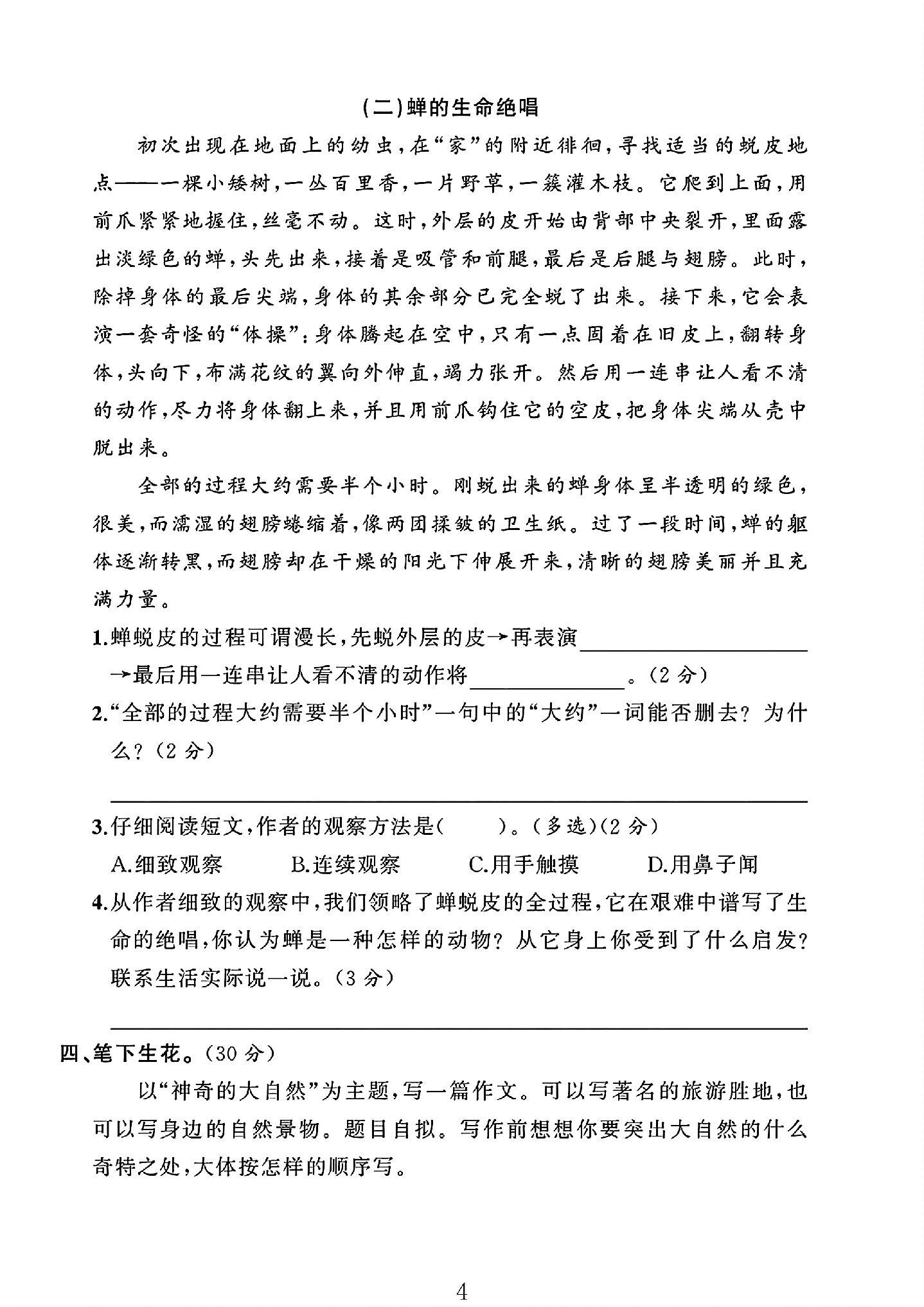 试卷